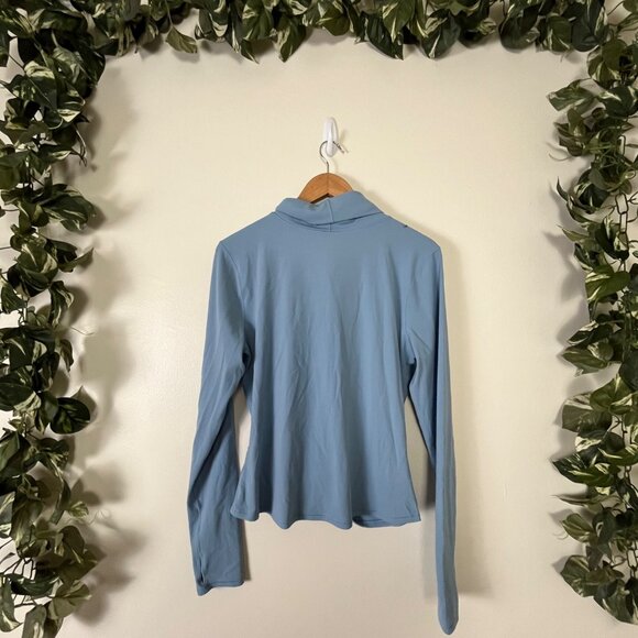 Lululemon Athletic Melodic Movement Long Sleeve Shirt Cascade Blue Size 12 - Picture 2 of 8